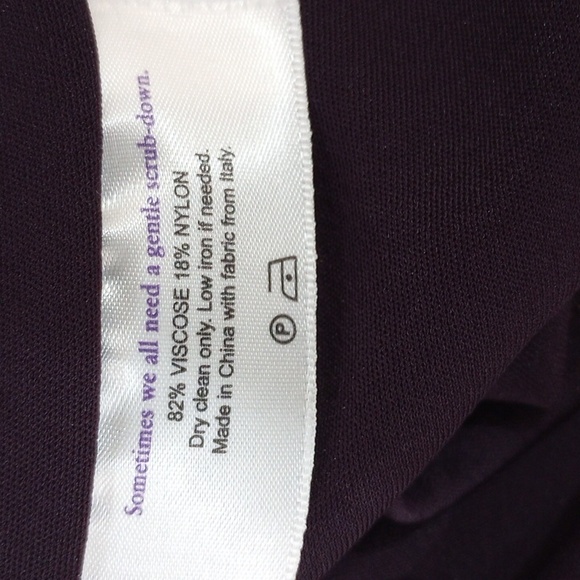 M. M. LaFleur Deneuve Faux Wrap Blouse Purple Blackberry Merlot, Size +1 / 1X - Picture 11 of 14